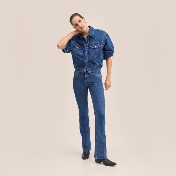 MANGO Oversize denim jacket - Picture 4 of 12